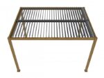 Luxe terrasspergola 3 x 4 m i träfärg med LED - Bild 2