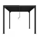 Luxe terrasspergola 4 x 4 m antracit med LED - Bild 3