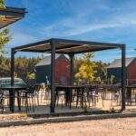 Luxe terrasspergola 4 x 4 m antracit med LED - Bild 2