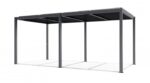 Luxe terrasspergola 5,8 x 3 m antracit med LED
