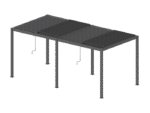 Luxe terrasspergola 5,8 x 3 m antracit med LED - Bild 7