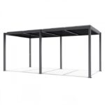 Luxe terrasspergola 5,8 x 4 antracit