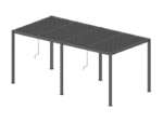 Luxe terrasspergola 5,8 x 4 antracit - Bild 5