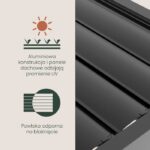 Luxe terrasspergola 5,8 x 4 m antracit med LED - Bild 10