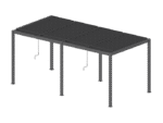 Luxe terrasspergola 5,8 x 4 m antracit med LED - Bild 6