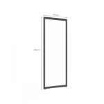 Glasvägg 100 × 258 cm ELITE för pergolor och carportar - Bild 6