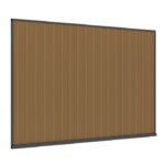 WPC kompositvägg 370 × 258 cm ELITE för pergola och carport - Bild 5