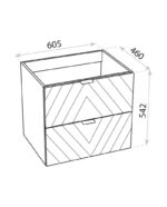 Vägghängt badrumsskåp Varana Kaszmir 600 - Bild 2