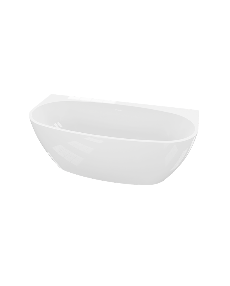 wanna-przyscienna-baloa-1700.png Badkar för placering mot vägg Baloa 1700 - Bild 1