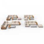 KALEM beige loungemöbelset + överdrag - Bild 22